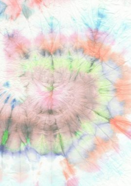 Gökkuşağı Spiral Kravat Boyası. Hippi boyalı el yapımı boya. Yıkanmış Spiral kravat boyası. Boho Zarif Barış Boyaması. Giysi Die Color Kumaşı. Fırça Spiral Kravat Boyası.