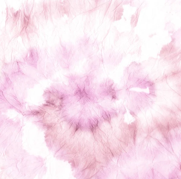 Boho Peace Spiral Tie Dye Pink Tiedye Ikat Brush Painting — Stock Photo, Image