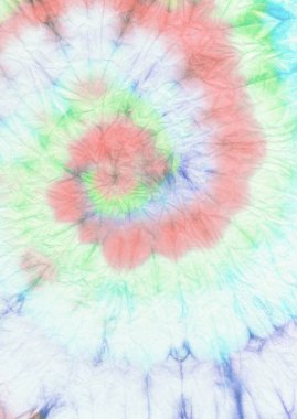 Pastel Spiral kravat boyası. Yuvarlak Tiedye Bohem Boyası. Çember Renkli Spiral Kravat Boyası. Boho Pastel Spiral Doku. Deniz piyadesi Die Round Deseni. Parlak Spiral Kravat Boyası.