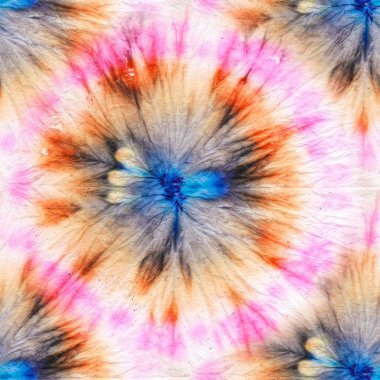 El yapımı kravat boyası sarmalı. Die Round Art. Yeşil kravat boyası sarmalı. 1960 Tasarım. Renkli kravat boyası sarmalı. Ikat Stili Boyalı Yazdırma. 1960 Çember Tasarımı.