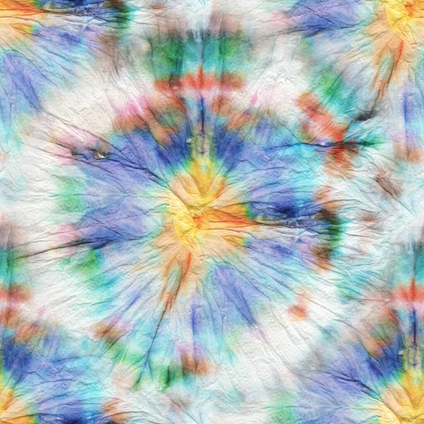 Psychodeliczna Koszulka Tie Dye Spiral Dyed Hippie Design Spirala Czerwonego — Zdjęcie stockowe