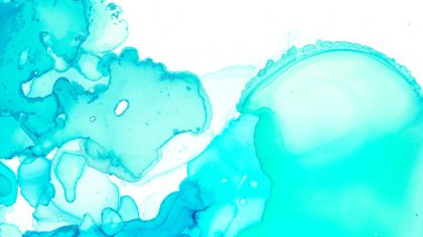 Mürekkep Yıkama Pastası. Petrol Sıvısı Antik Duvarı. İpek Fırça Tuvali. Okyanus Mermeri Mürekkep Yıkama Pastası. Renkli Çizgili Arka plan. Modern Grunge dokusu. İzole edilmiş Yeşil Mürekkep Yıkama Pastası. 