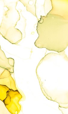 Alkol Mürekkebi Sanatı. Sıvı Sanatsal Duvar. İpek Renk dokusu. Altın Derece Alkol Mürekkep Sanatı. Grafik Sıçratma Arkaplanı. Grunge Doku. Sarı Alkol Mürekkep Sanatı. 