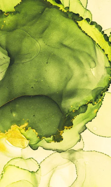 Alkol Mürekkebi Sanatı. El Soyutlama Duvarı. Petrol Airy tuvali. Metalik Modern Alkol Mürekkep Sanatı. Moda Ayırıcı Moda İllüstrasyonu. Eski Düzen. Grafik Altın Alkol Mürekkebi Sanatı. 