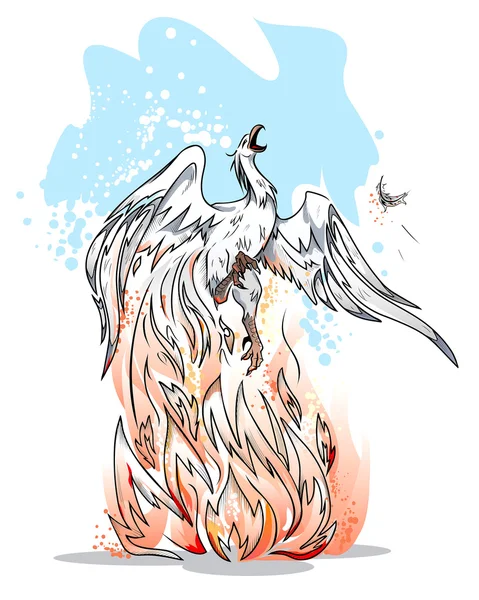 Phoenix est un symbole de renouveau — Image vectorielle