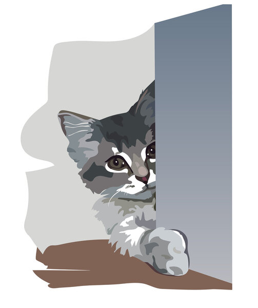 Kitten is in an ambush