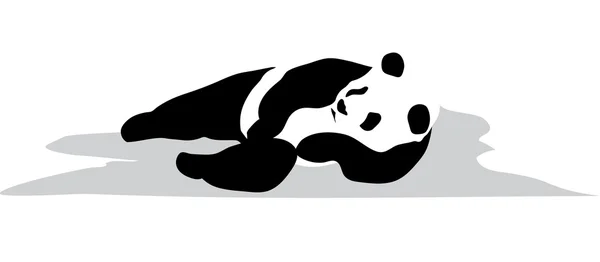Pihenjen a panda — Stock Vector