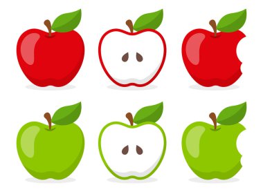 Apple Fruit Vector, vektör eps. 10