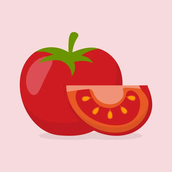 トマトベクトル画像 ベクトルEps — ストックベクタ