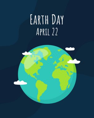 Dünya Günü konsepti. Vektör illüstrasyonu 