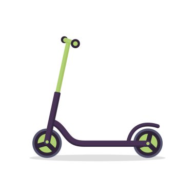Scooter beyaz arka planda izole edilmiş. Vektör illüstrasyonu