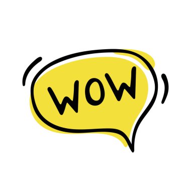 Beyaz arka planda el yapımı konuşma balonu izole edilmiş. Vektör illüstrasyonu