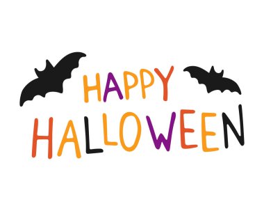 Cadılar Bayramı 'nız kutlu olsun. Vektör illüstrasyonu