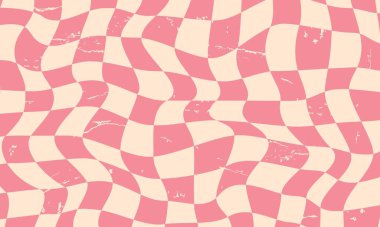 Eski moda arka plan. Dama dalgalı arka plan. Vektör illüstrasyonu