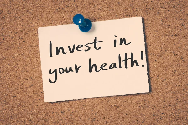 Investieren Sie in Ihre Gesundheit — Stockfoto