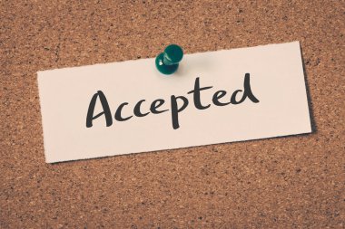 Not PIN bülten panosunda kabul