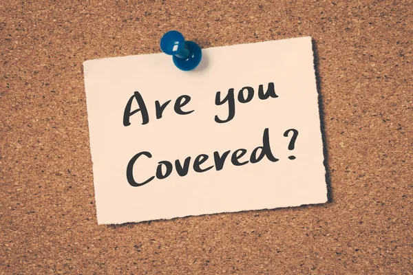 Are you covered? — Stock Photo, Image