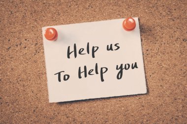 bize yardımcı olmak için yardım