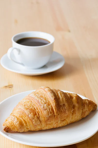 Croissant and coffee Royalty Free Stock Photos