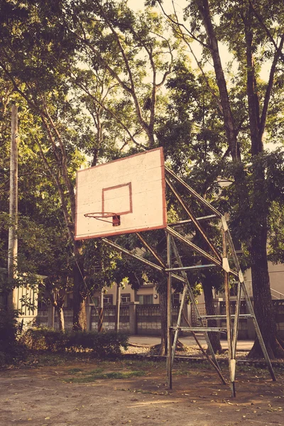 Basketball hoop vintage retro — Stock Photo, Image