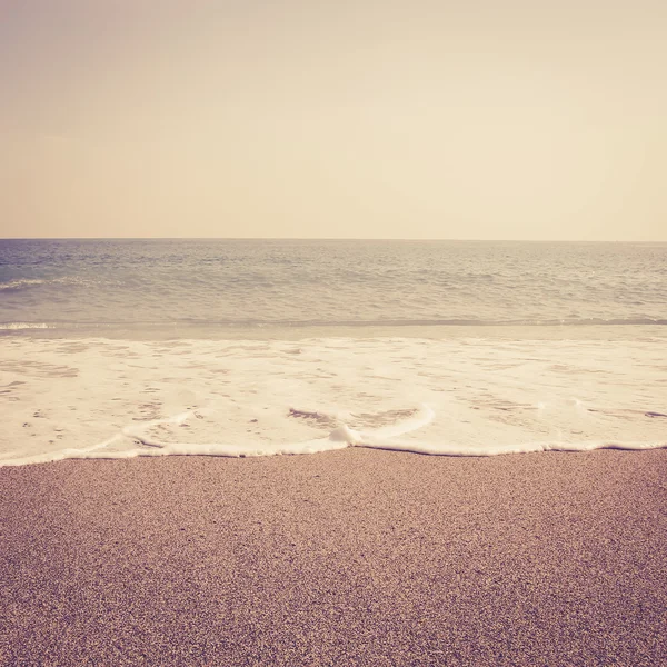 Тропический песок на пляже винтажное ретро — стоковое фото
