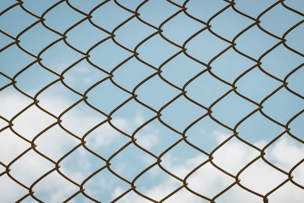 Lánc-link kerítés — Stock Fotó