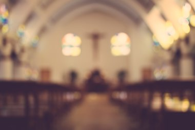 Kilise içi bulanık arkaplan