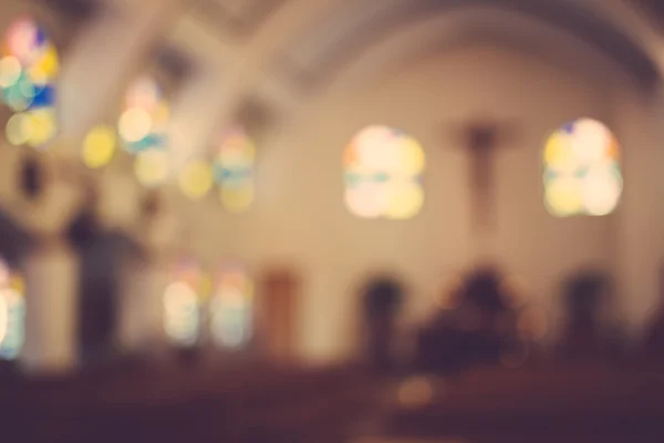 Iglesia interior desenfoque fondo abstracto —  Fotos de Stock