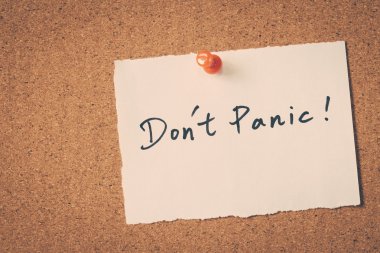 Panik yapmayın