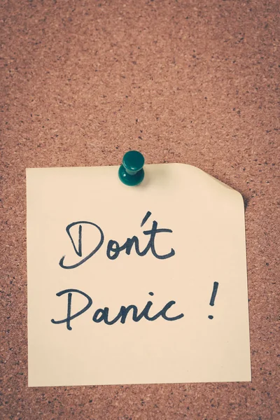 Don't Panic — Stock Photo, Image