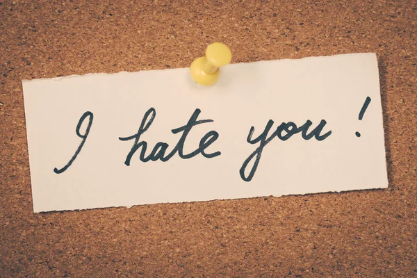 Je te déteste. — Photo