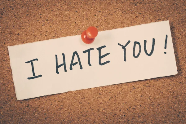 Ti odio. — Foto Stock