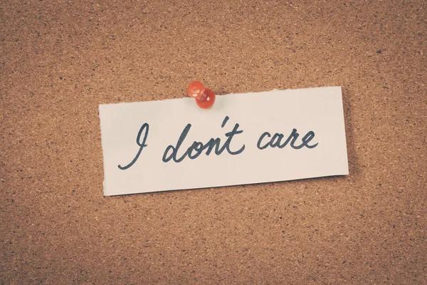 Δεν με νοιάζει. — Φωτογραφία Αρχείου
