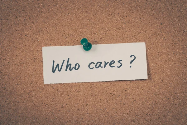 Ποιος νοιάζεται — Φωτογραφία Αρχείου
