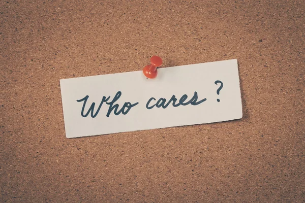 Who cares — Stock Photo, Image