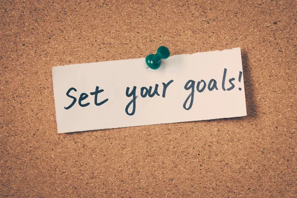 Set Your Goals — Stock Photo, Image