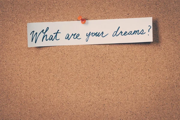 Quais são os teus sonhos? — Fotografia de Stock
