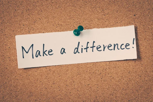 Fazer a diferença — Fotografia de Stock