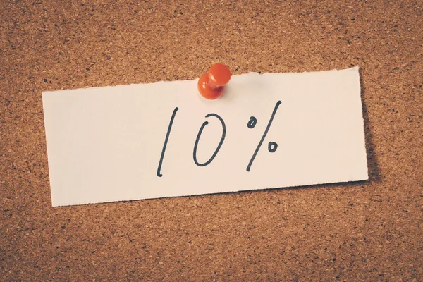 10 dez por cento — Fotografia de Stock