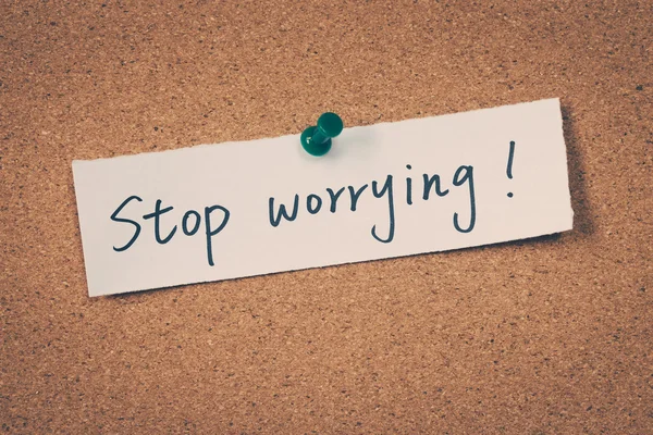 Pára de te preocupar. — Fotografia de Stock
