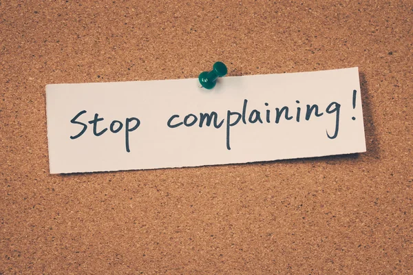 Smettila di lamentarti. — Foto Stock