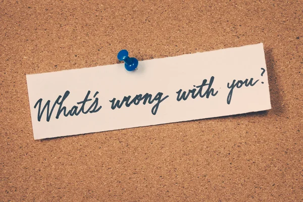 What's wrong with you — Stock Photo, Image