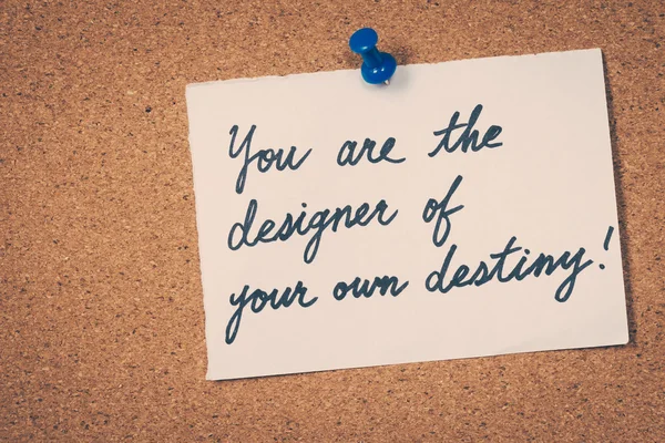 Ви дизайнер власної долі — стокове фото