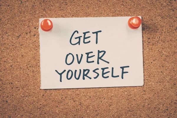 Get over yourself — Stock Photo, Image