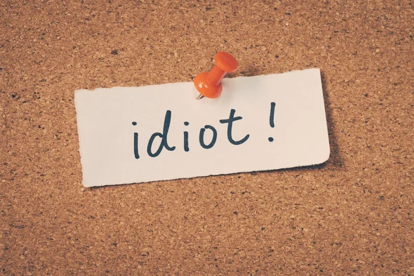 Idiot — Stockfoto