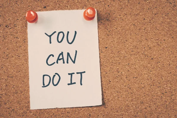 Tú puedes hacerlo. — Foto de Stock