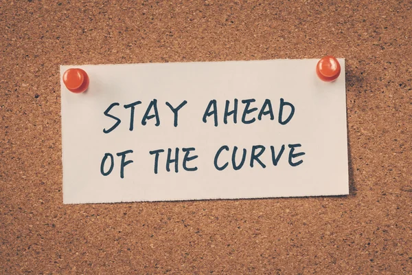 Stay ahead of the curve — Stock Photo, Image