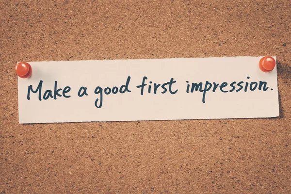 Make a good first impression — Stock Photo, Image