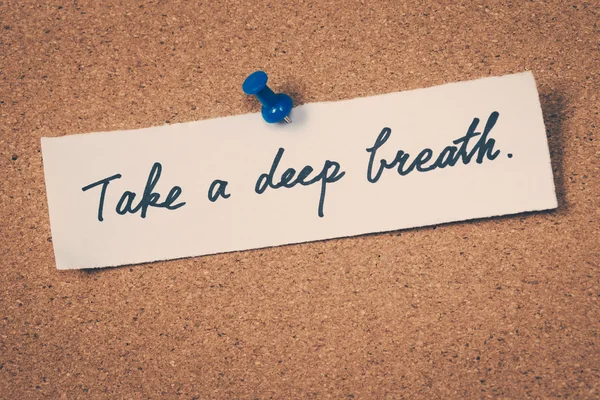 Take a deep breath — Stock Photo, Image