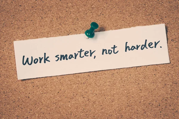 Work smarter not harder — Stock Photo, Image